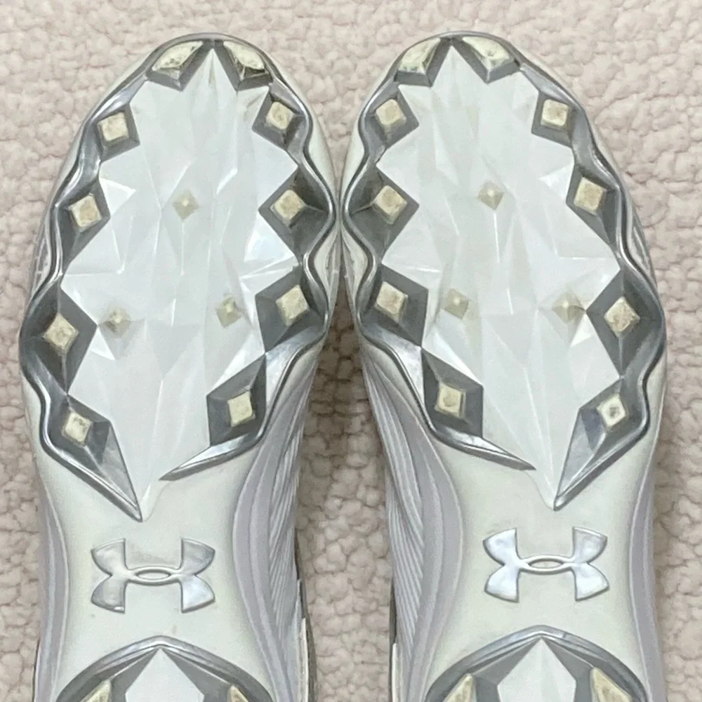 Under Armour Mens Highlight MC White Football Athletic Cleats Shoes SZ US 11.5